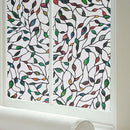 46x100cm Window Film Sticker Leaf Stained Glass Static DIY Home Decorations