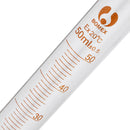 10Pcs/Set Glass Clear Graduated Test Tube Measuring Calibration Tube 5/10/20/25/50mL for Lab Experiment