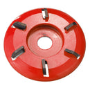 Woodworking Wood Carving Disc Tool Six-Tooth Blade For 16mm Aperture Angle Grinder