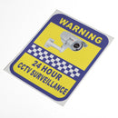 6Pcs CCTV Camera Warning Stickers Surveillance Vinyl Decal Video Security Sign