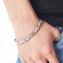 Fashion Magnetic Therapy Single Row Bracelet For Men Stainless Steel Silver Gold Chain Bracelet