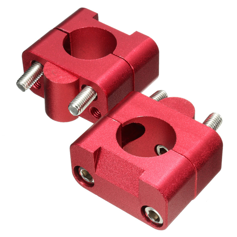 1 1/8" 28mm CNC Handlebar Fat Bar Riser Mount Clamp Adaptor for Pit Dirt Motorcycle