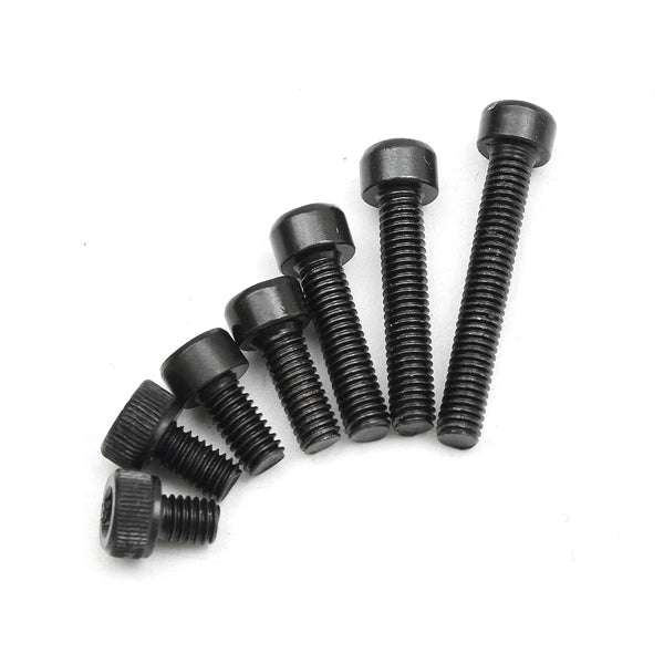 Suleve M3CH5 M3 Carbon Steel Allen Bolt 4-25mm Hex Socket Cap Screw Metric Assortment Kit 125pcs