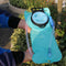 AOTU 2L Bicycle Blue Water Bag Hydration Pack Small Nozzle Drinking Hiking Camping Running  with 1 p