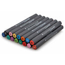 STA 3203 Marker Black Rod White Rod Gel Pen Standard Set 12 24 36 48 60 Box Hand-painted Design