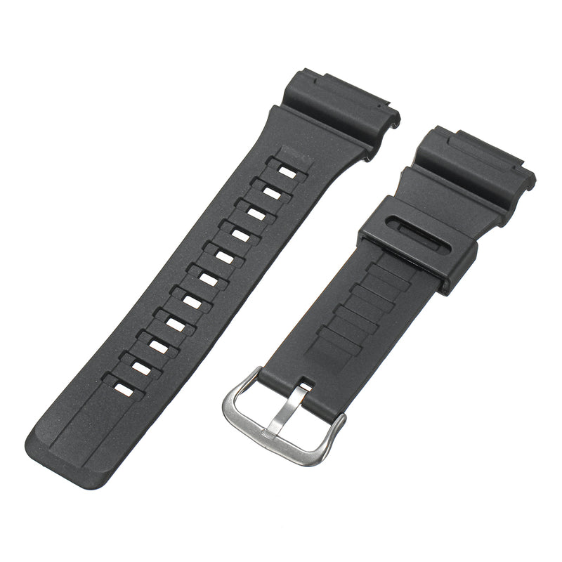 18mm Watch Strap Black Watch Band & Pins for G Shock AQ / SGW / AE / W / F