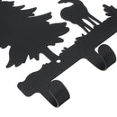 6 Hook Hat Clothes Hanging Hanger Rack Coat Towel Bag Over Door Bathroom Hooks