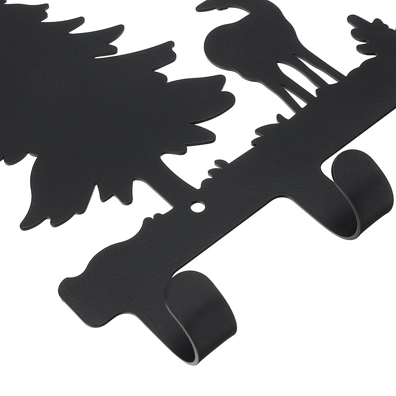 6 Hook Hat Clothes Hanging Hanger Rack Coat Towel Bag Over Door Bathroom Hooks