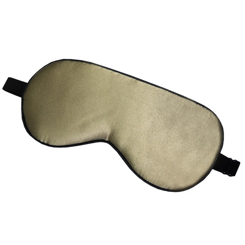 Natural Double Pure Silk Fabrics Layer Easeful Eye Shade Smooth Sleep Mask Blinder