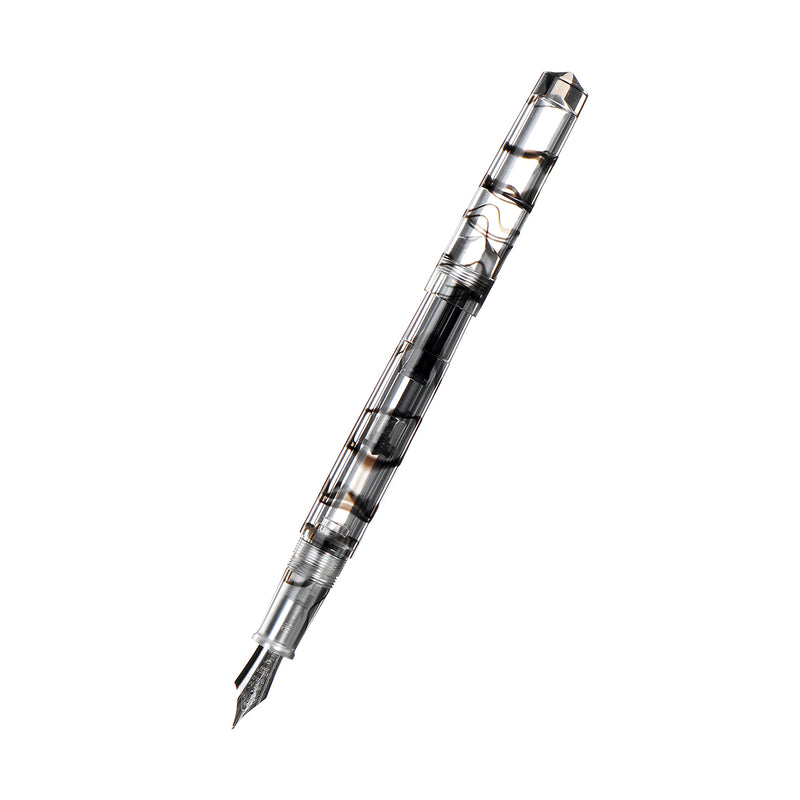 Penbbs 491 Resin Fountain Pen Fine Nib 0.5mm Ink Pen Student Practice Calligraphy Business Office Writing Signing Pen