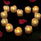 12 Pcs/Lot Led Yellow Flicker Drop Tear Candle Tealight Electronic Flameless Candle Decorations