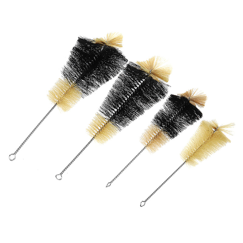 4Pcs/Set 100/250/500/1000ML Triangle Flask Taper Bottle Cone Cleaning Bristle Brushes