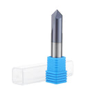 Drillpro 2 Flutes 90 Degree 2-12mm Carbide Chamfering Cutter End Mill HRC45 Milling Cutter