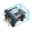 5 PCS 12V DC Coil Power Relay LY2NJ DPDT 8 Pin HH62P JQX-13F With Socket Base Power Relay
