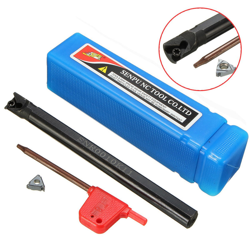 SNR0010K11 Internal Lathe Threading Boring Turning Tool Holder with 11IR AG60 Insert