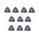 Drillpro 10pcs HRC45 Blue Nano 11IR A60 Carbide Insert Internal Threading Insert for Turning Tool