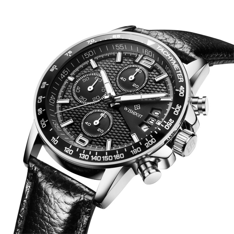 WISHDOIT WSD-002 Fashion Men Quartz Watch Luxury Luminous Business Wrist Watch