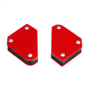Drillpro 6pcs Triangle Welding Positioner Magnetic Fixed Angle Soldering Locator Without Switch