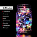 3*1M USB 8 Modes 100 LED Curtain String Light with 10 Hooks Festival Decor Fairy Lamp Christmas Wedding
