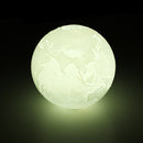 20cm 3D Earth Lamp USB Rechargeable Touch Sensor Color Changing LED Night Light Gift  DC5V