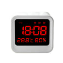 Loskii HC-20 Digital High Accuracy Thermometer Hygrometer Alarm Clock with LCD Screen Display