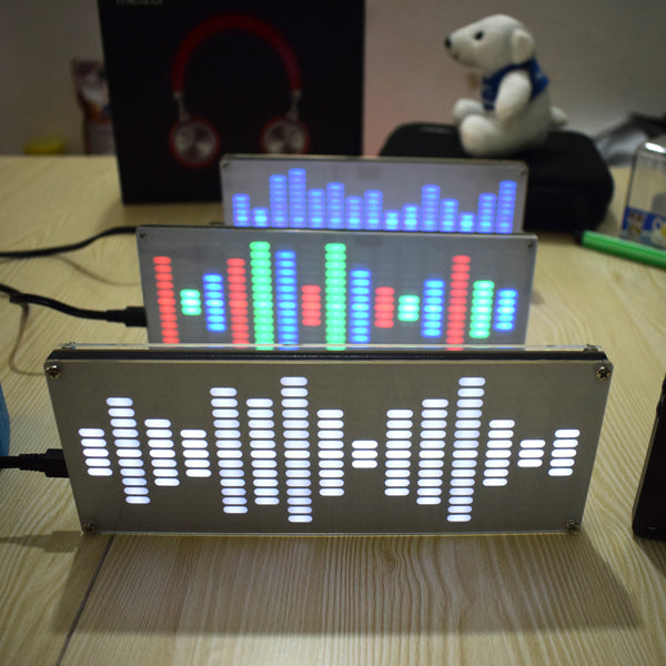 DIY Big Size Touch Control 225 Segment LED Digital Equalizer Music Spectrum Sound Waves Kit