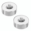 Effetool 2pcs 25mmx10mm 5mm Hole Round Magnet Ring Rare Earth Neodymium Magnet