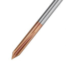 Drillpro 3 Flutes 60 Degree Chamfering Mill AlTiN Coated HRC55 2/3/4/5/6/7/8mm Tungsten Steel Milling Cutter