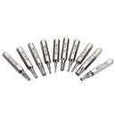 Drillpro 10pcs 4mm CR-V Screwdriver Bit Set Slotted Torx Batch Head Bit Mobile Phone Repair Tools Kit