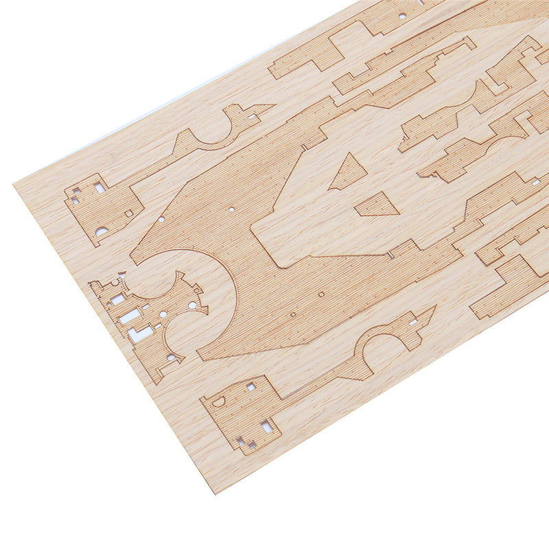 Wooden Deck With Anchor Chain For Tamiya 78029 1:350 USS Battleship BB-63 Model