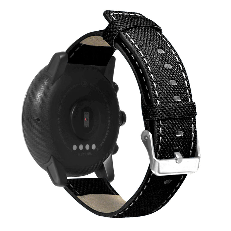 Bakeey Canvas Leather Watch Band for Amazfit Stratos 2/2S Smart Watch