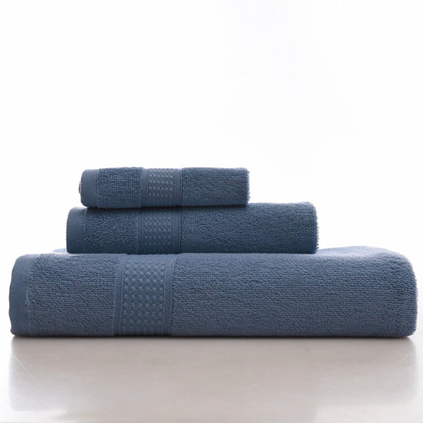 KCASA KC LN-01 Bath Pure Towels Long Stapled Cotton Beach Spa Thicken Super Absorbent Towel Sets