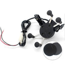 3.5-6.5inch 2A Quick Charge Phone GPS Handlebar Holder X-Style Motorcycle Car USB Port