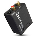 Digital Optical Coax Coaxial Toslink to Analog Audio Converter Adapter RCA L/R