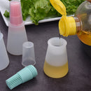 IPRee Silicone BBQ Oil Brush Temperature Resistant Oil Bottle Cleaning Brush Barbecue Cooking