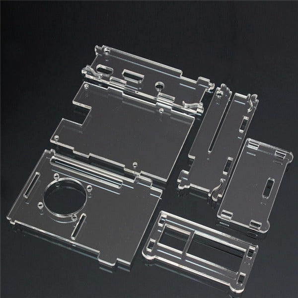 Acrylic Shell With Two Heat Sink For Raspberry Pi 2 Model B & RPI B+