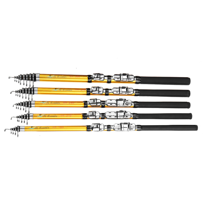 ZANLURE 1.8m 2.1m 2.4m 2.7m 3.0m Fiber Telescopic Spinning Fishing Rod Sea Fishing Pole Seaknight