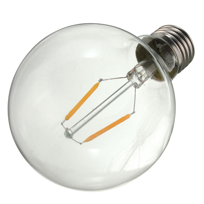 Dimmable E27 2W Warm White COB LED Filament Retro Edison Incandescent Light Bulb AC110V/220V