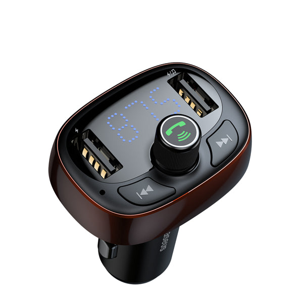 Baseus 3.4A Dual USB Car Charger bluetooth FM Transmitter Handsfree Car Kit Player Aux Modulator