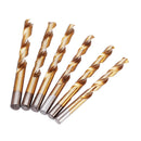 Drillpro 25Pcs M2 HSS 6542 Twist Drill Bit Set 1-13mm Titanium Coated Drill Bit with Metal Box for Wood Metal Drilling