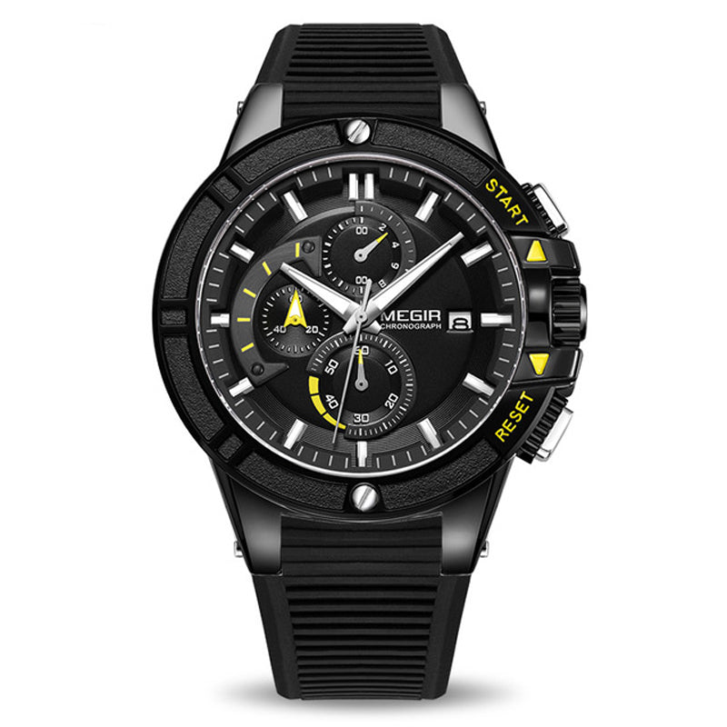 MEGIR 2095 Fashion Men Watch Chronograph Waterproof Luminous Display Sport Quartz Watch