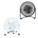 LILENG 4 Inch Mini Protable Electric Aluminum Fan USB Rechargable Quiet Operation Fan for Table Desktop Home Office Travel