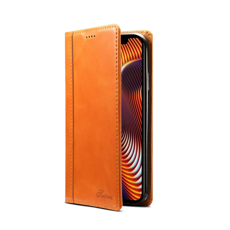 Bakeey Protective Case For iPhone XR Genuine Leather Magnetic Flip Wallet Kickstand Cover