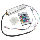 50W RGB Chip Light Bulb Waterproof LED Driver Power Supply with Remote Controller