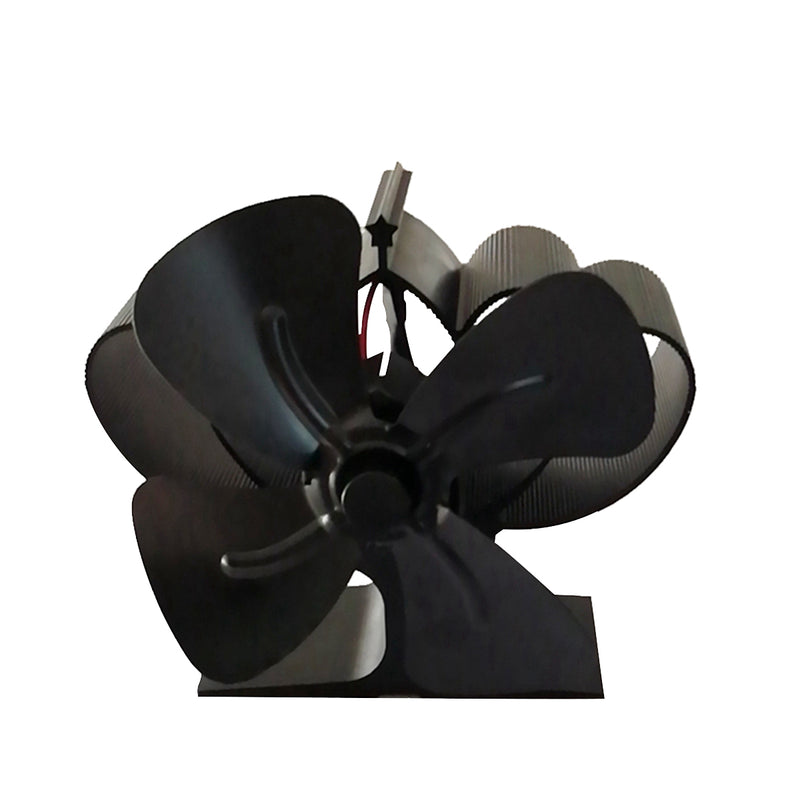 Fireplace Fan 4-Blade Heat Powered Stove Fan for Wood Log Burner Ultra Quiet Warm Air Eco-Friendly Fan