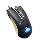 APEDRA A5 USB Wired 3200DPI 7 Buttons LED 4 Color Controllable Breathing Light Optical Gaming Mouse