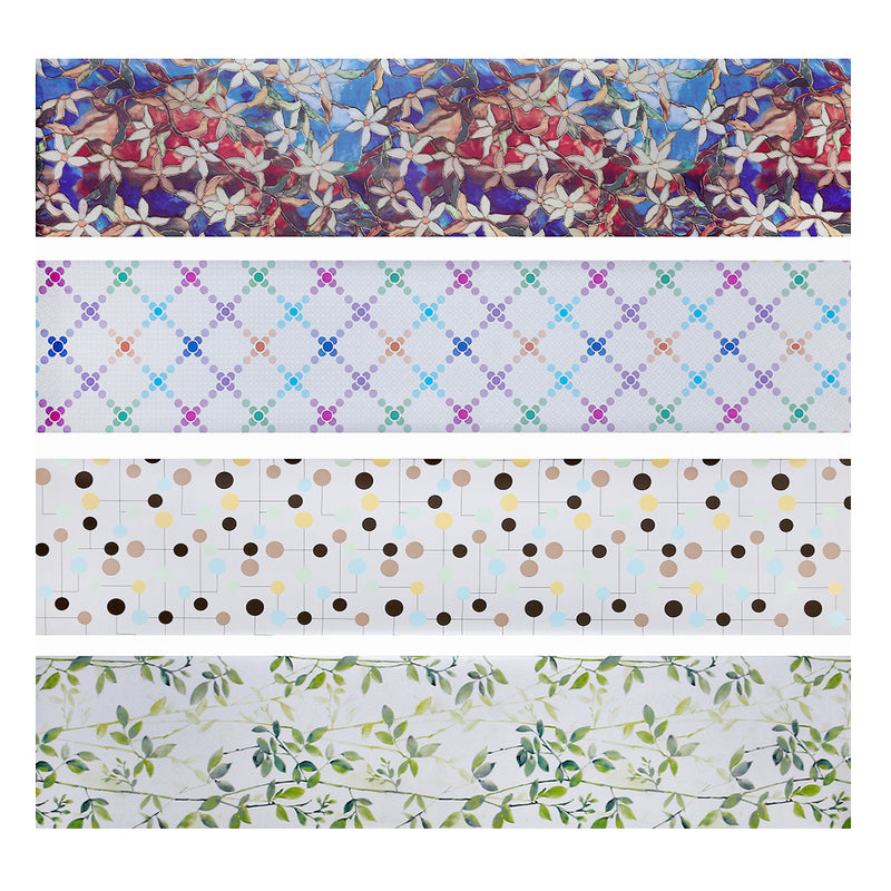 45x200cm Privacy Glass Film Static Cling Anti-UV Home Door Window Sticker Decoration