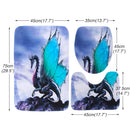 Ancient Dragon Shower Curtains Bath Pad Pedestal Rug Lid Toilet Cover Mat