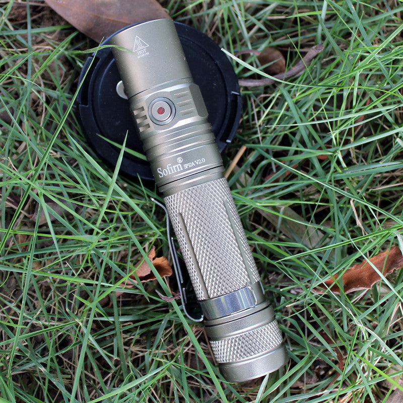 Sofirn New SP32A V2.0 Powerful LED Flashlight 18650 High Power 1300lm XPL2 Torch Light 2 Groups With Ramping Indicator Lamp