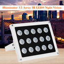 Infrared Illuminator 15 Array IR LEDS Night Vision Wide Angle Outdoor Waterproof for CCTV Security C